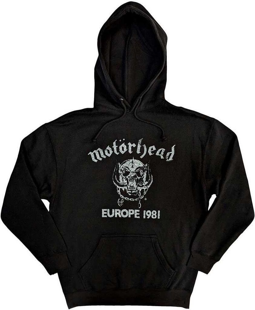 Motorhead - "Europe ́81" Kapuzenpullover für Herren/Damen Uni RO10271 (L) (Schwarz)