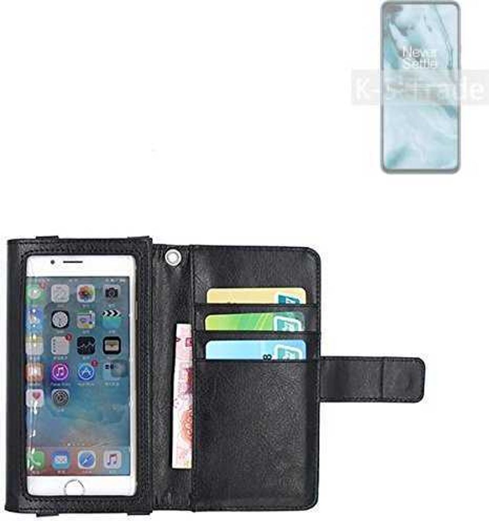 K-S-Trade Handy Hülle Schutz Hülle Kompatibel mit Nokia C3 Case mit Displayschutz / Schutzfolie Flip Cover Wallet case Etui Hülle schwarz