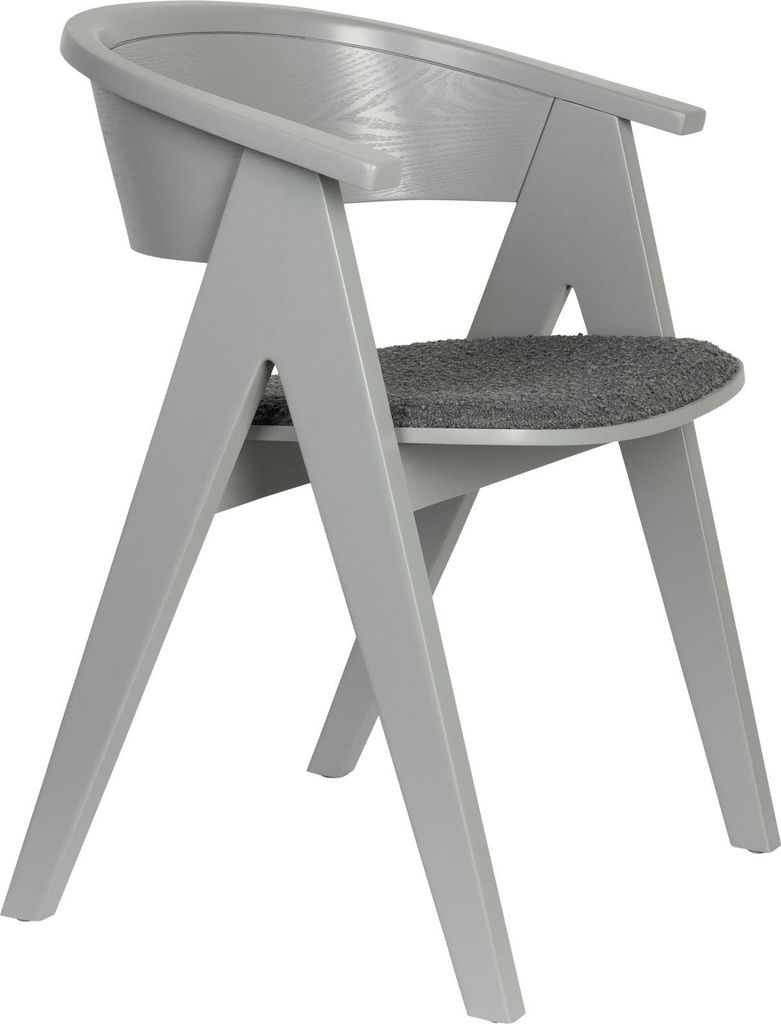 Zuiver NDSM Esszimmerstuhl mit Armlehne Holz Grau