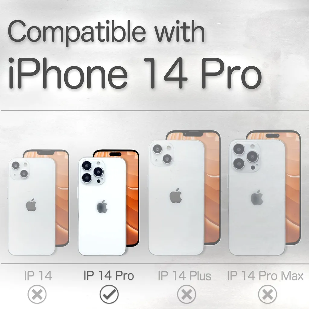 Housse iPhone 14 Pro cuir marron : Protection RFID et rabat aimanté