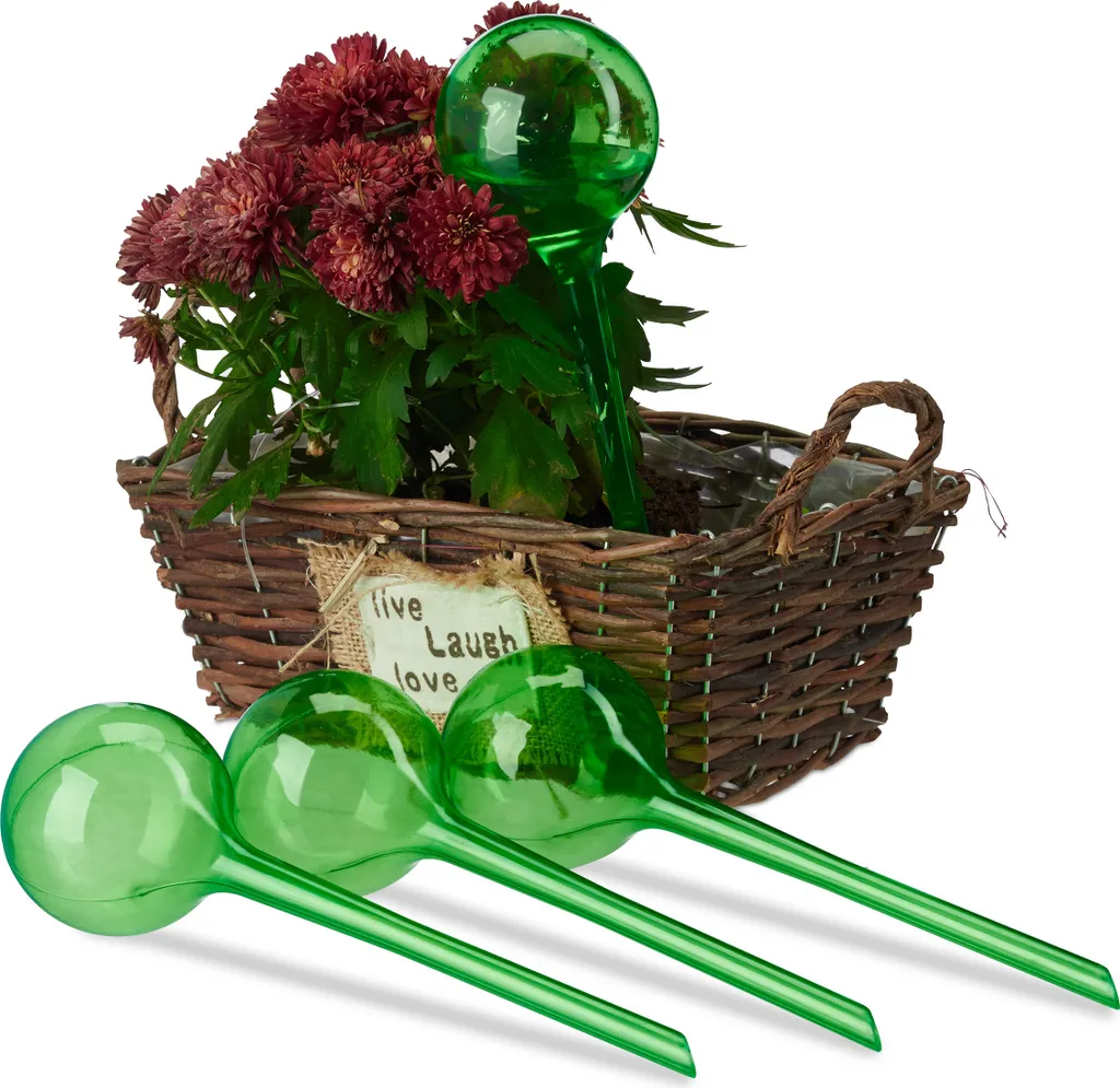 Boules d'arrosage en Plastique Vert, Lot de 80 Pièces Longue Durée 6cm