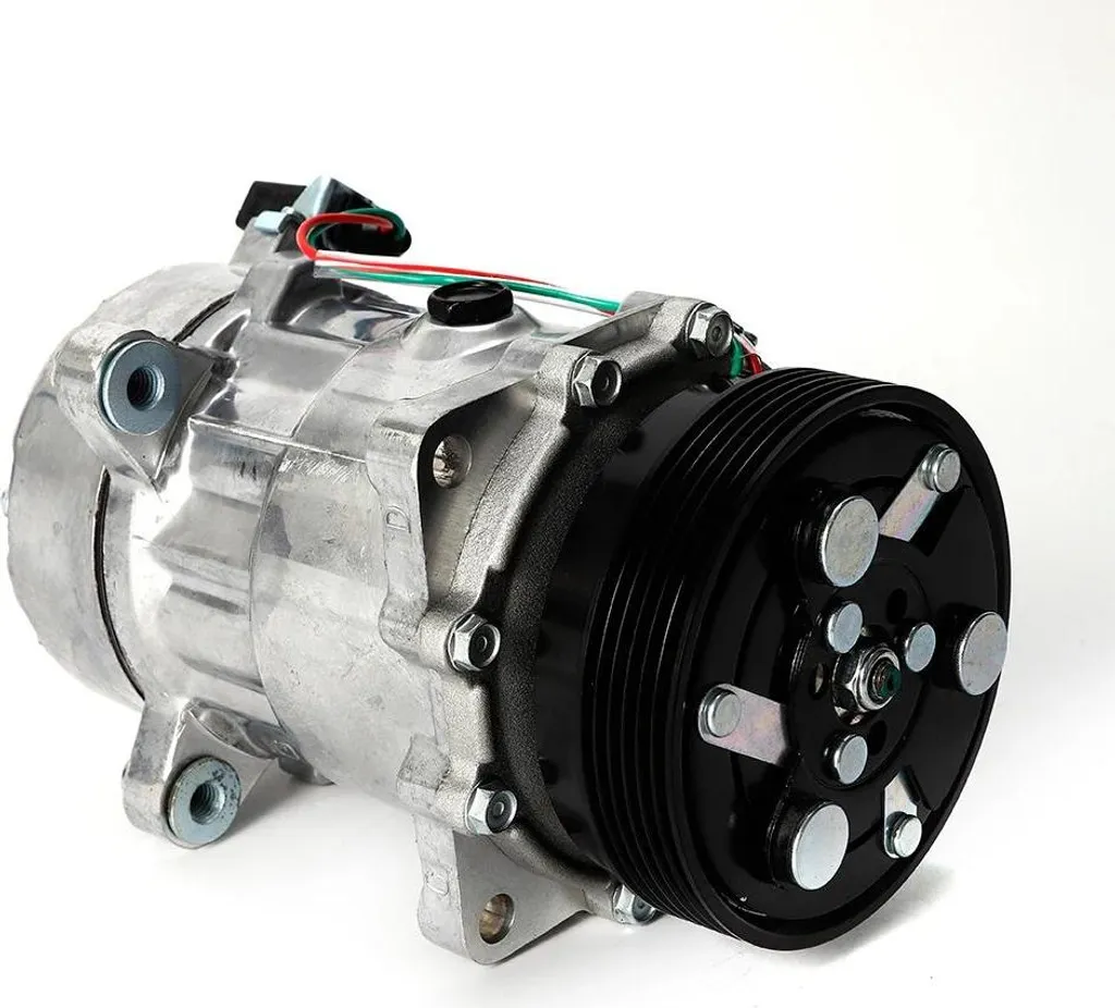 Compresseur AC de voiture 12V Argent - Système Climatisation R134a