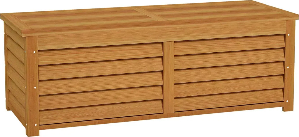 Rangement de Jardin 176L Outsunny en Bois pour Coussins et Outillage