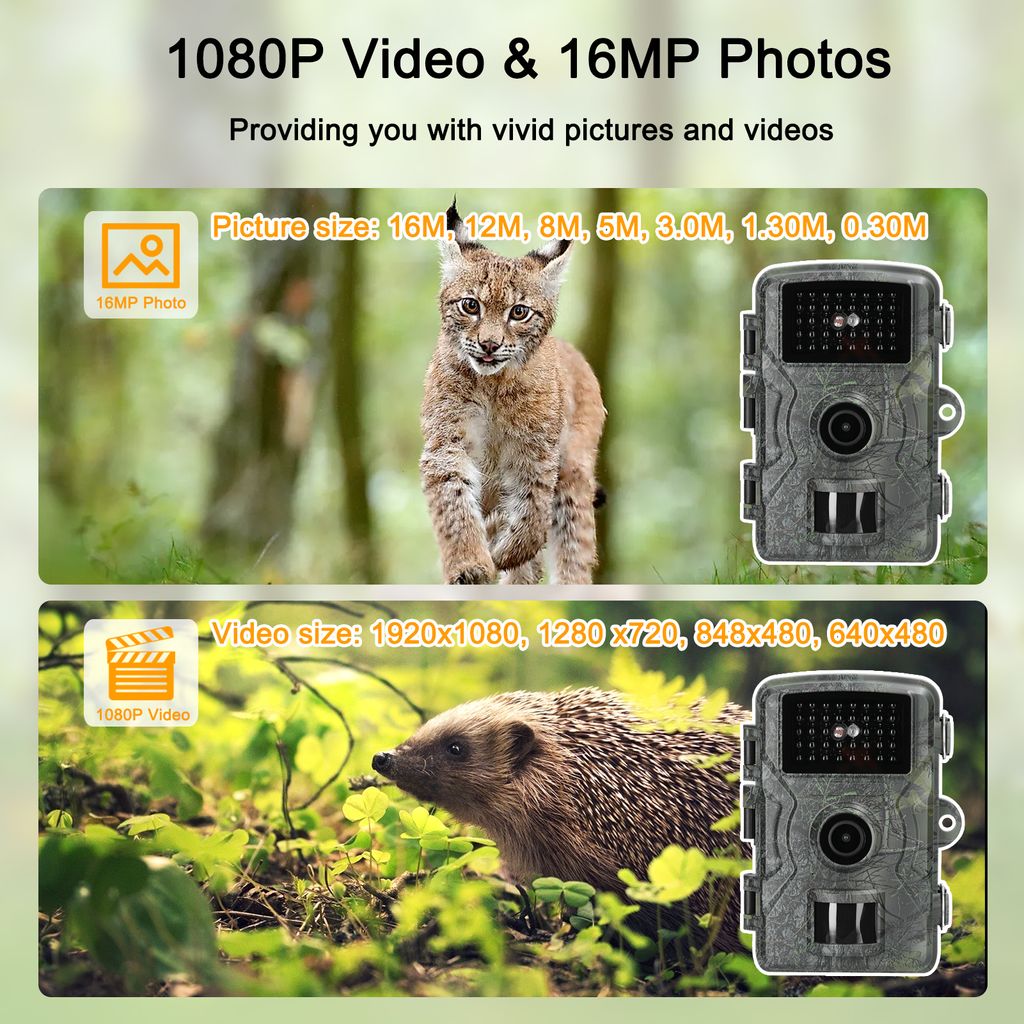 16MP 1080P infračervená lovecká kamera kamera pro divokou Obrázek produktu 9
