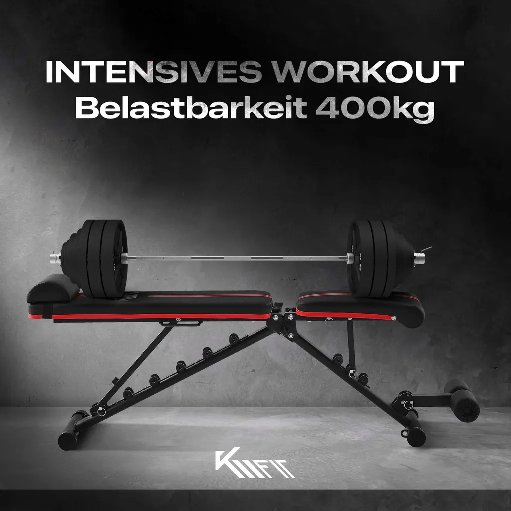 Banc de musculation réglable pour entraînement à la maison pliable KM-Fit - 6