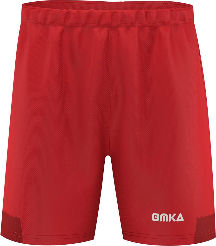 OMKA, Herren Fußballshorts Fitness Sporthose Shorts kurze Hose, Farbe:Rot, Größe:L