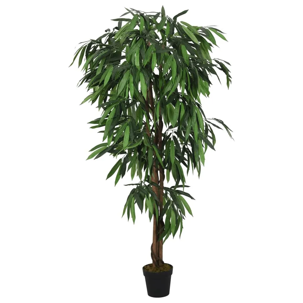 Pianta Mango Artificiale 180 cm 900 Foglie - Mai più Foglie Gialle!