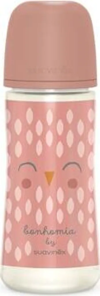 Biberon Suavinex SX Pro 360ml Tétine Physiologique Rose Anti-Colique