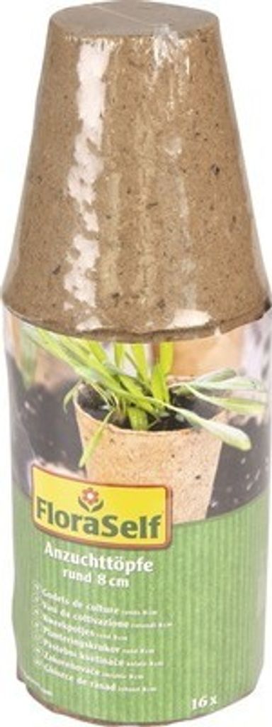 Anzuchttöpfe FloraSelf Ø 8 cm 16 Stk