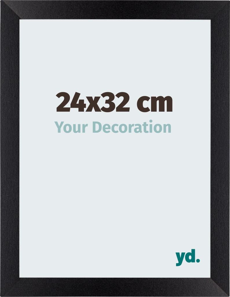 Bilderrahmen, 24x32 cm, Schwarz Matt, MDF, Mura
