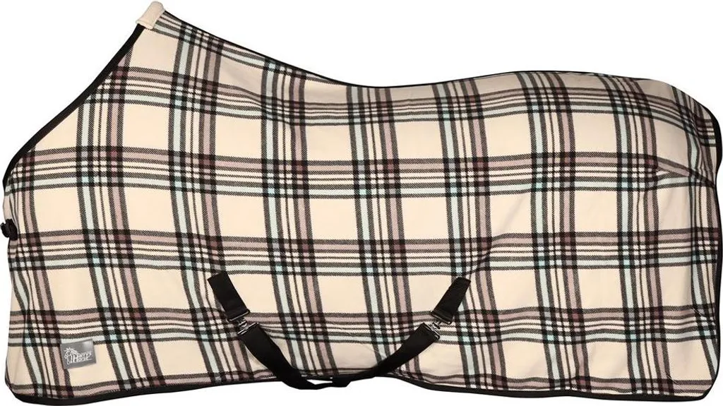 Chemise Séchante Cheval Polaire à Carreaux Crème Taille 175 cm