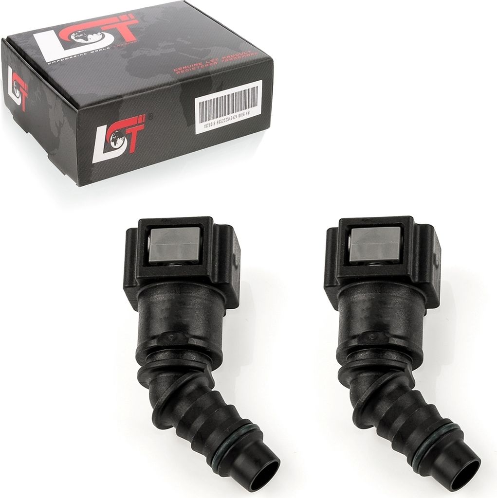 2x Schnellverschluss Kraftstoffleitung Kupplung 45° 7,89x8mm für HONDA SUZUKI