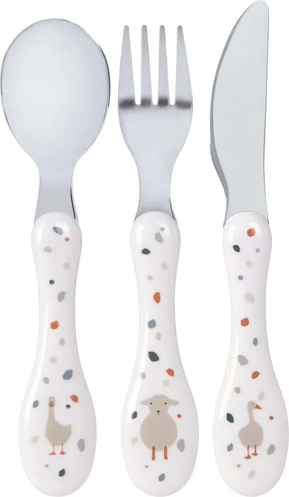 Offerta Set Posate Bambini Lässig Tiny Farmer - Acciaio Inox