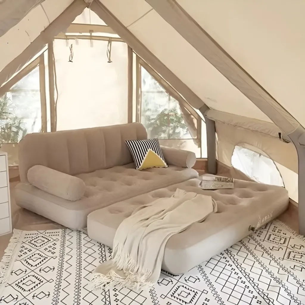 Canapé-lit gonflable SOFLINKA : la solution couchage d'appoint rapide - 5