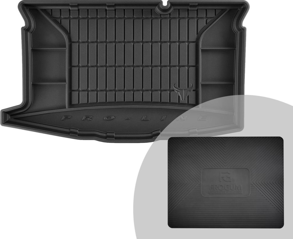 FROGUM ProLine 3D Gummimatte Exklusive Auto Kofferraummatte Kofferraumwanne für Mazda 2 II 2007-2014