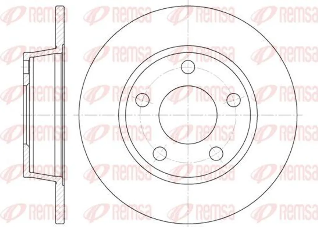 Disque de frein de remplacement pour Audi A6 4B et Hyundai i30 Remsa