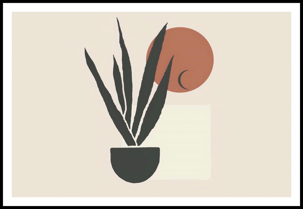 Plakat 91,5x61cm Mond über der Dunkelheit