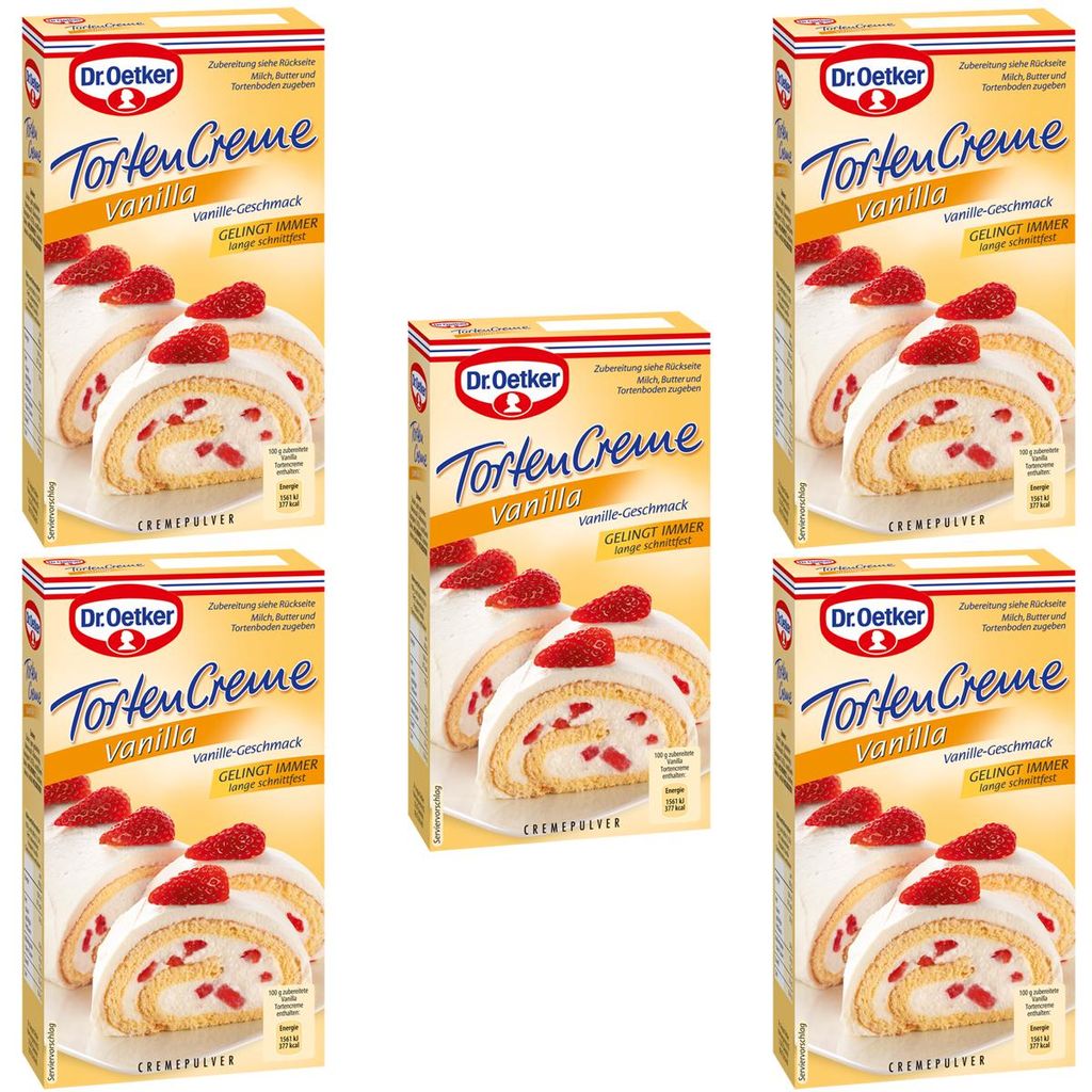 Dr Oetker Cake Creme Vanilla gelsicher schnittfest 140g Immagine del prodotto 