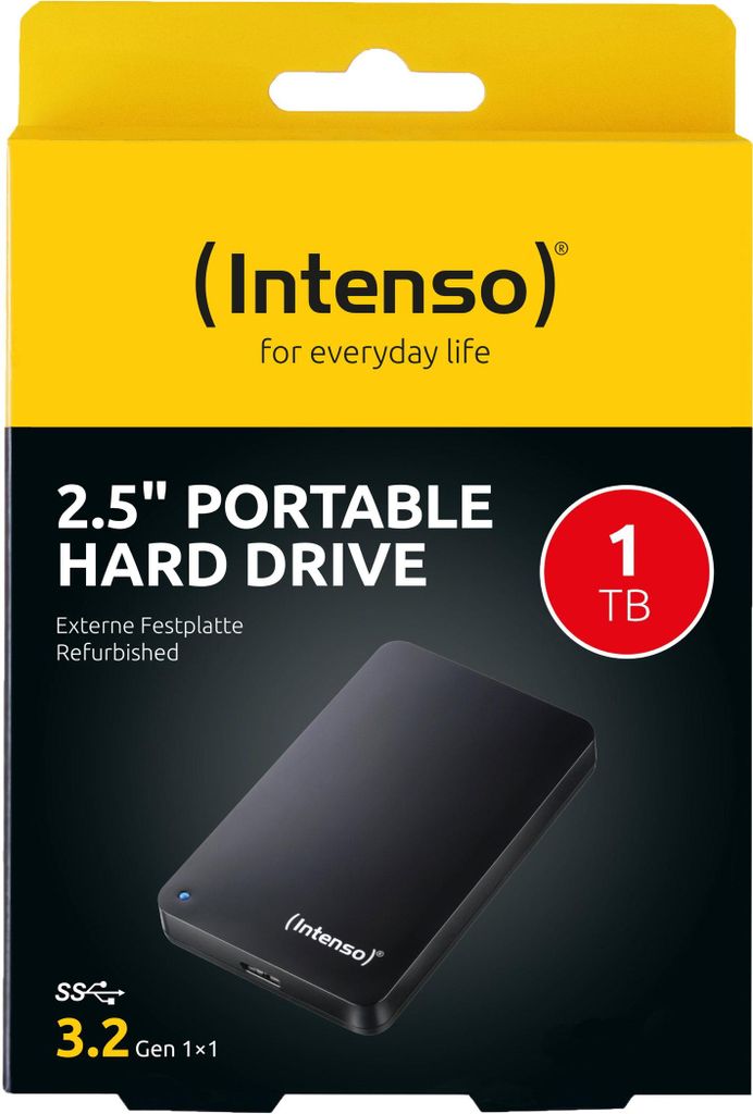Intenso Draagbare Externe Harde Schijf 2,5", HDD, 1 TB, USB Productafbeelding 