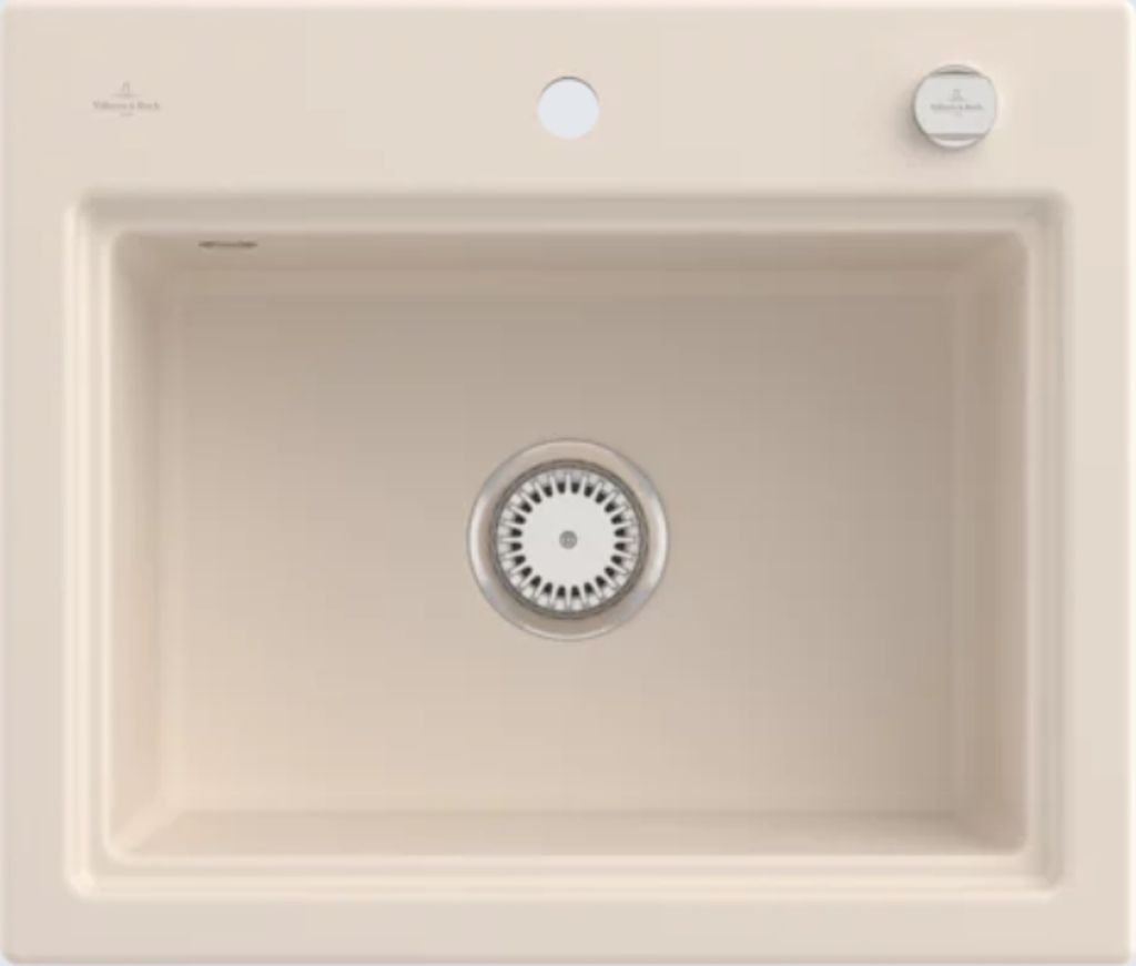 Villeroy & Boch Keramikspüle 336A02FU, Subway Style 60 S Einbauspüle - inkl.