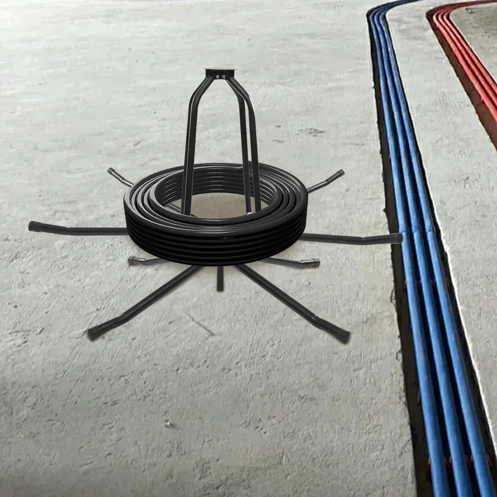Dérouleur PEX à double roulement à billes et support trépied ajustable