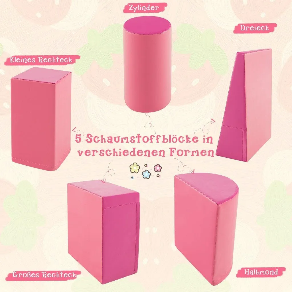 Parcours de motricité en mousse pour bébé - Modules de jeu à grimper 5 pcs - 3