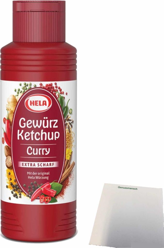 Hela Curry Gewürz Ketchup extra hot (300ml Flasche) + usy Produktbild 