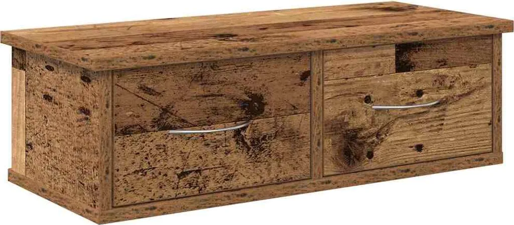 Armadio a Muro 60x26x18,5 cm in Legno di Recupero Massiccio e Rustico
