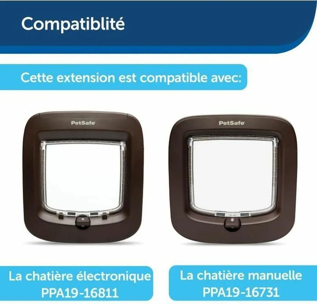 Extension de tunnel PetSafe Marron pour installation murale épaisse - 5