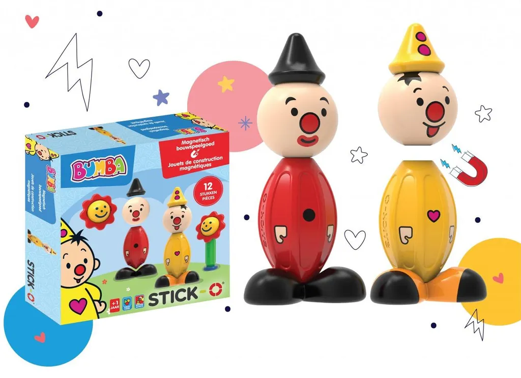 Jeu de construction Stick-O Bumba : coffret aimanté pour les petits