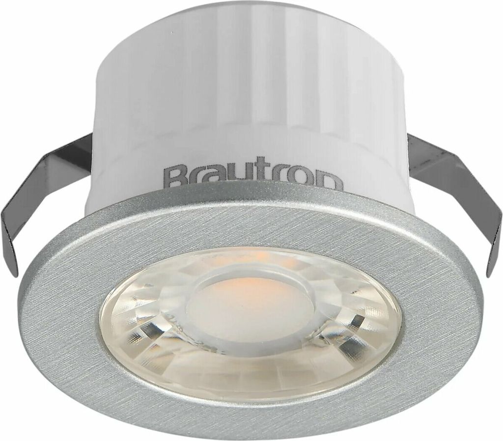 Spot LED encastré Minispot 3 watts | argent | IP54 | blanc Image du produit 