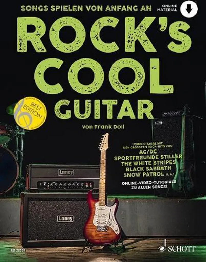 Guitare Rock's Cool Design Vintage avec Micros Simple Bobinage Inox