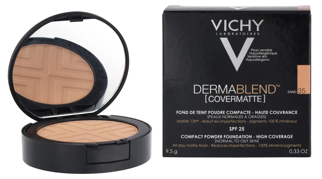 Poudre Compacte Correctrice Haute Couvrance SPF25 Dermablend Covermatte