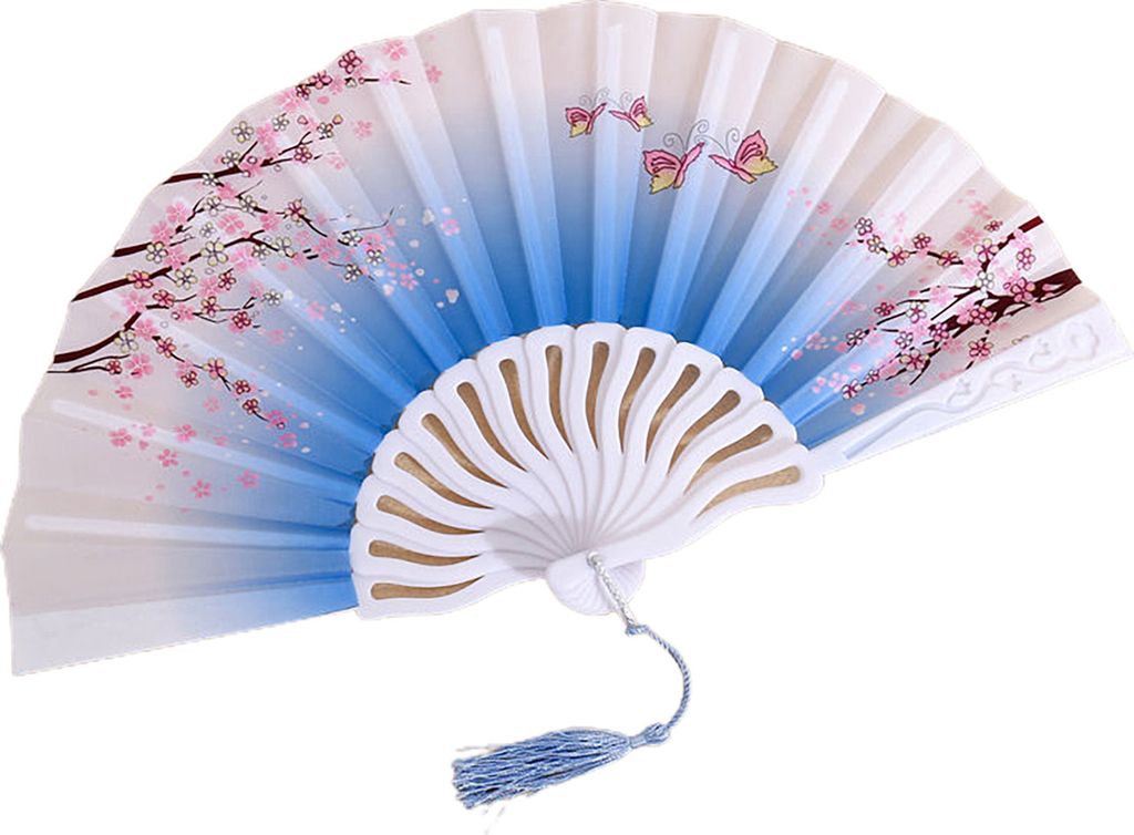 Klapperlüfter glänzende Textur Schöne verschiedene Stile glatte Oberfläche feine Verarbeitungsdekoration Oxford Stoff Chinesischer Stil Handhel...