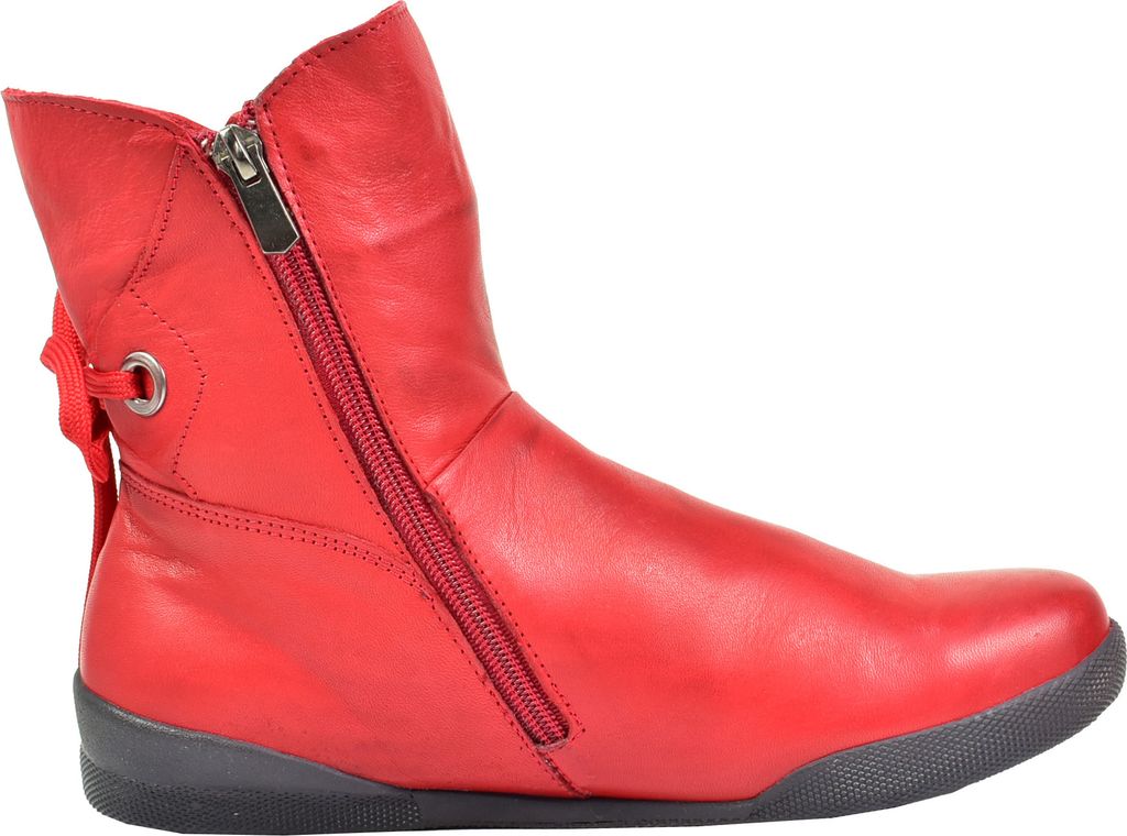Andrea Conti Damen Stiefelette Leder Boot 0342753, Größe:37 EU, Farbe:Rot
