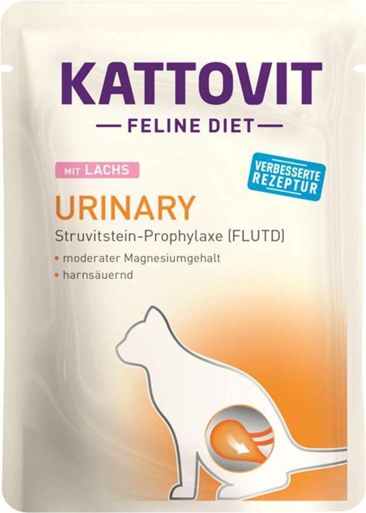 Kattovit - Feline Diet Pouchbeutel Urinary 24x85g | Lachs