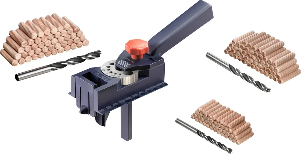 Guida Foratura Universale KWB 758100 - Kit per Legno e Spinatura