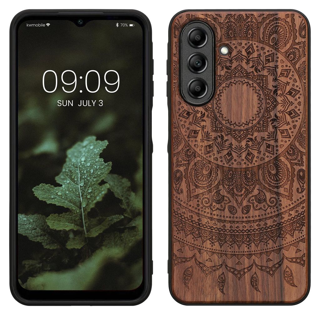kwmobile Handyhülle für Samsung Galaxy A26 5G Hülle Holz - Produktbild 