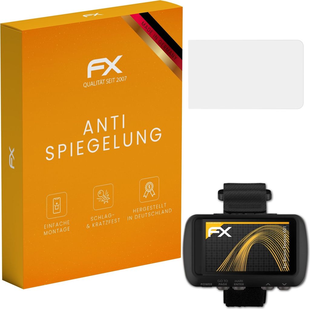 atFoliX FX-Antireflex 3x Schutzfolie kompatibel mit Garmin Foretrex 601 Displayfolie