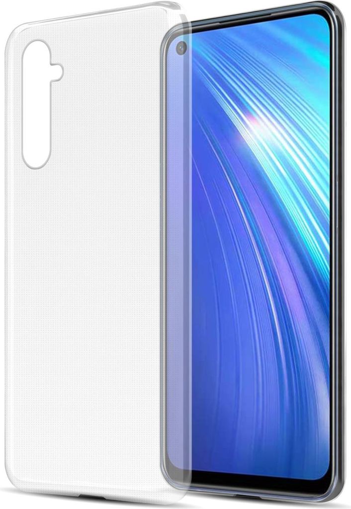 Cadorabo Hülle für Realme 6 4G / 6s Schutz Hülle in Transparent Schutzhülle TPU Silikon Cover Etui Case