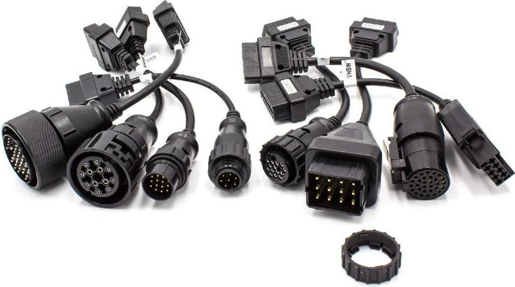 vhbw 8x OBD Adapter auf OBD2 kompatibel mit Mercedes Benz, Produktbild 