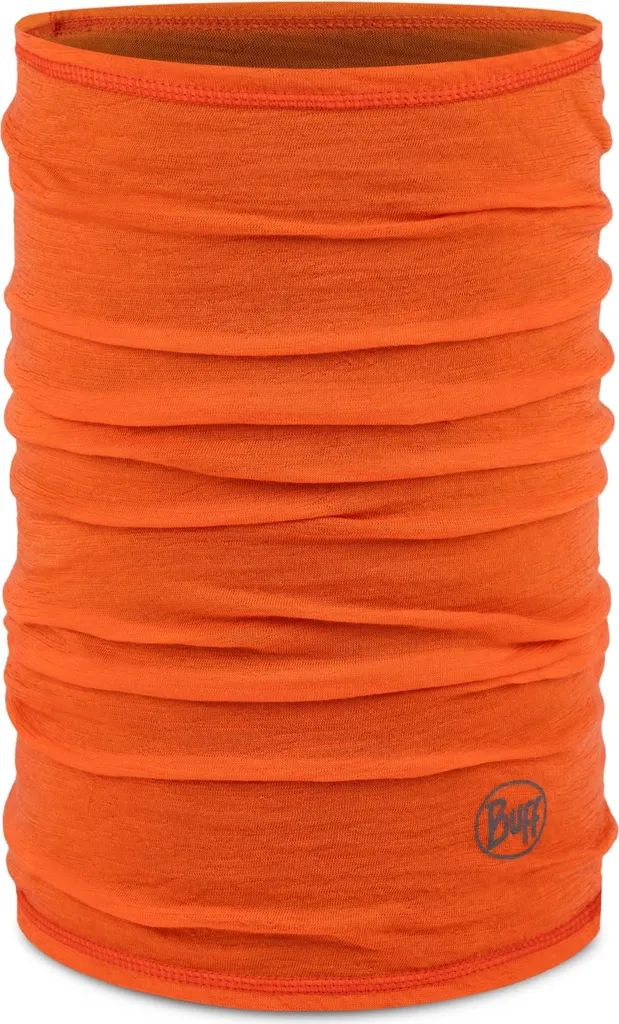 Tour de cou anti-odeur BUFF Merino Lightweight rouge pour sport intense