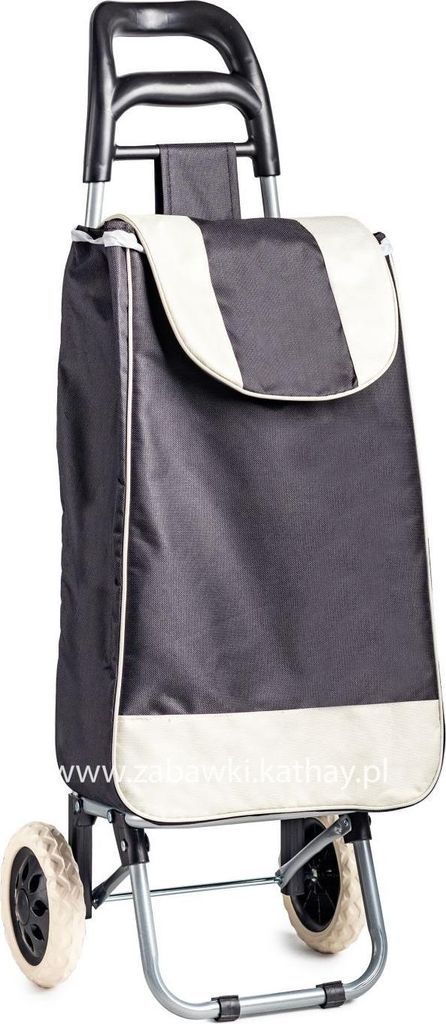 Torba wózek na zakupy na kółkach czarna Zdjęcie produktu 