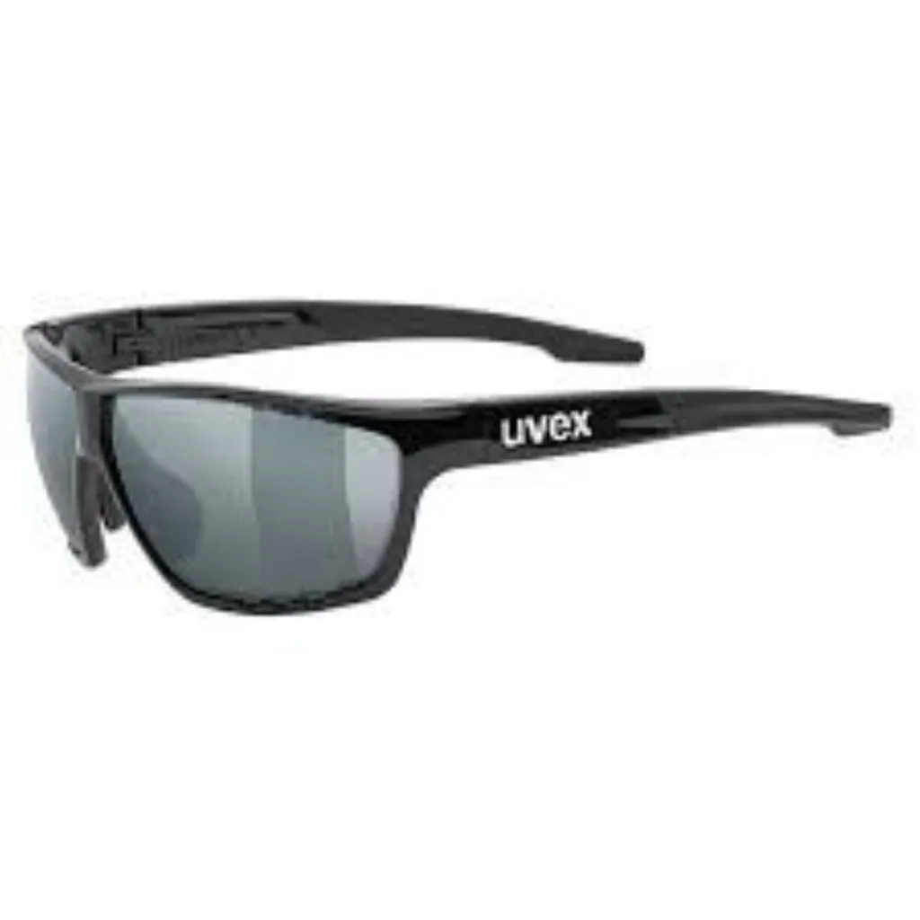 Lunettes de Soleil Sport UVEX Sportstyle 706 avec Monture Noir Mat Robuste