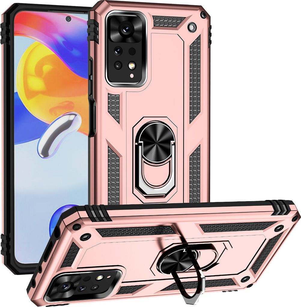 Redmi Note 11 Pro Hülle, Dual Layer Robust Militäre Produktbild 