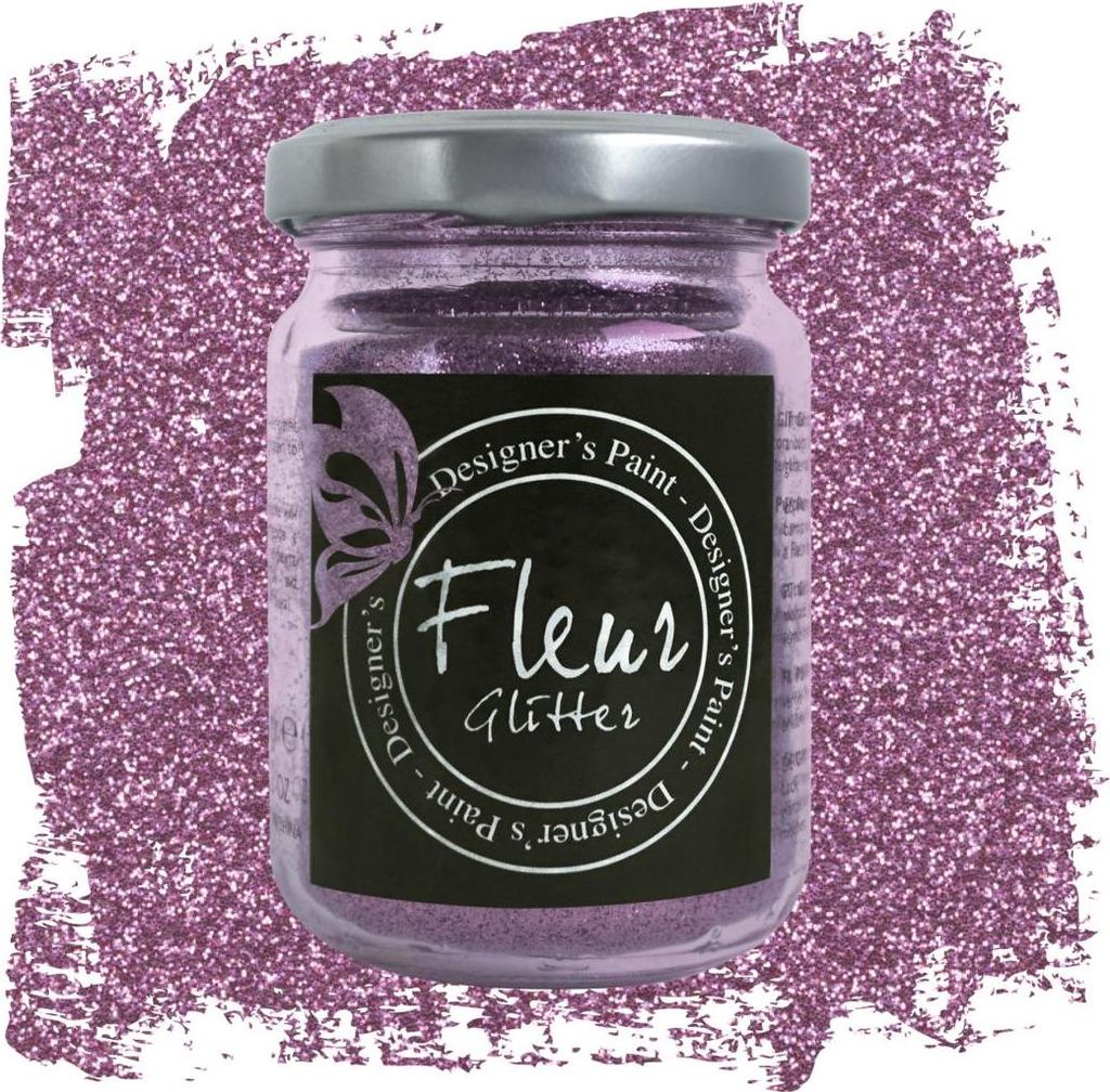Fleur Glitter Lila 90g Epoxidharz Basteln Dekoration
