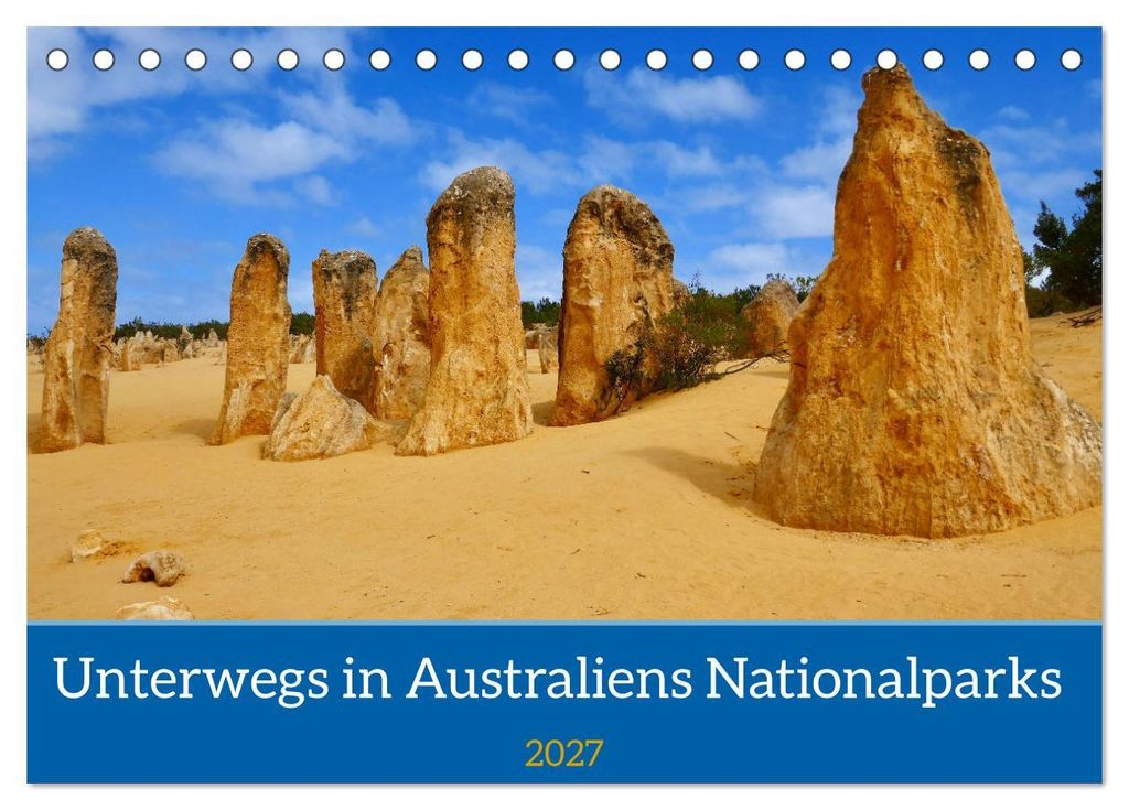 Unterwegs in Australiens Nationalparks (Tischkalender 2027 DIN A5 quer), CALVENDO Monatskalender