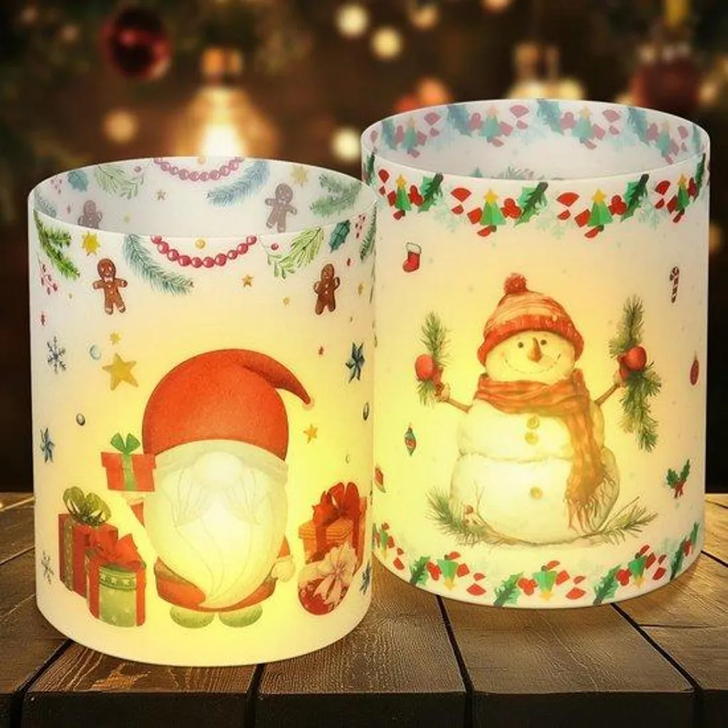 Support bougie de Noël stable et sécurisé : lot de 12 bougeoirs