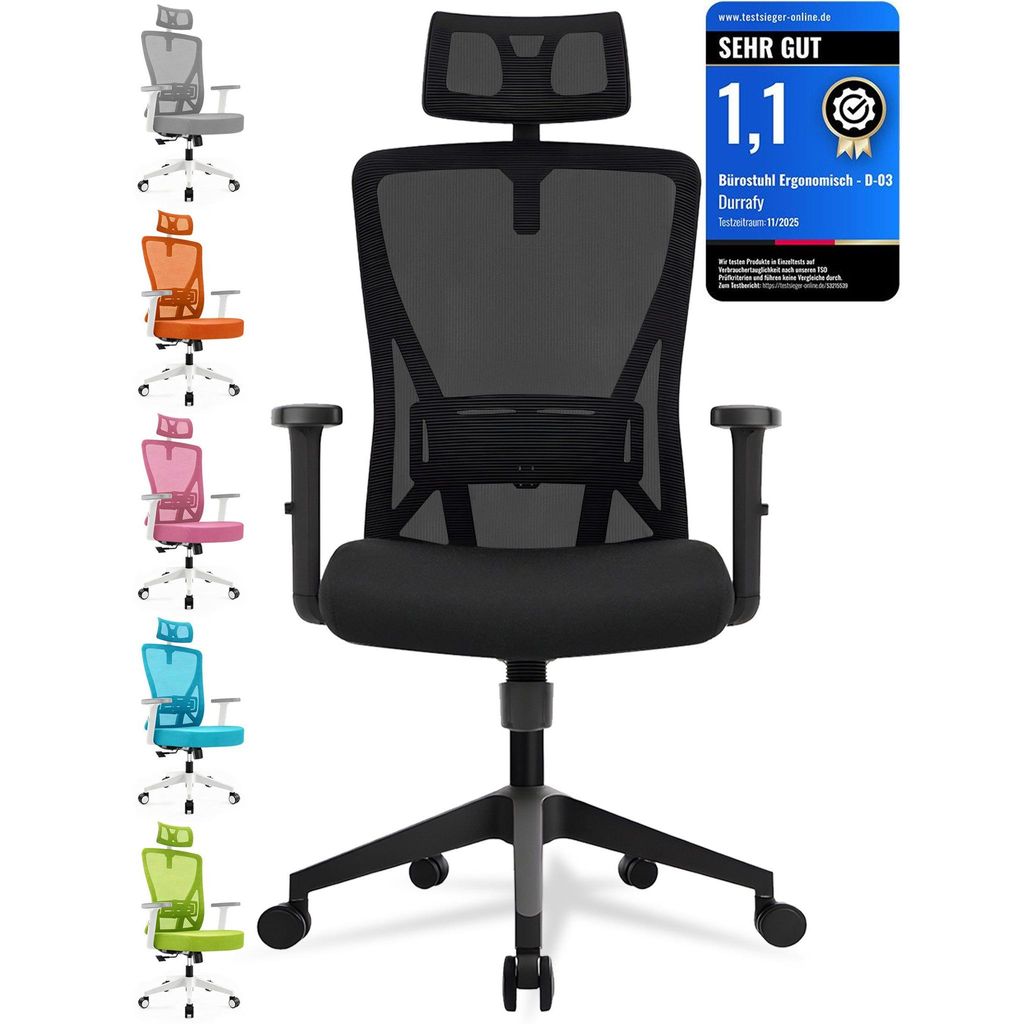 Bürostuhl, Ergonomischer Bürostuhl, Schreibtischstuhl mit Produktbild 