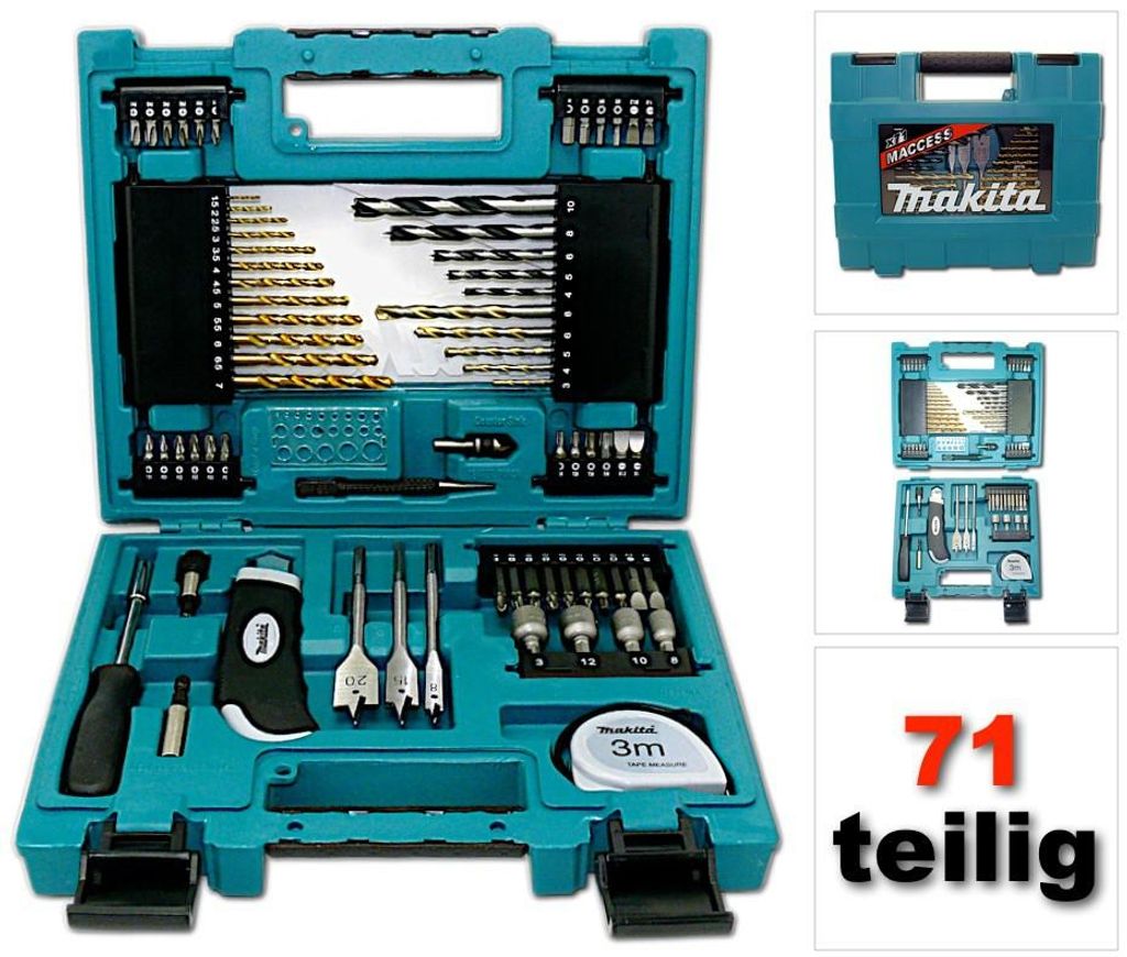 Makita D-33691, Wiertarka, Zestaw wierteł, 71 szt. Zdjęcie produktu 